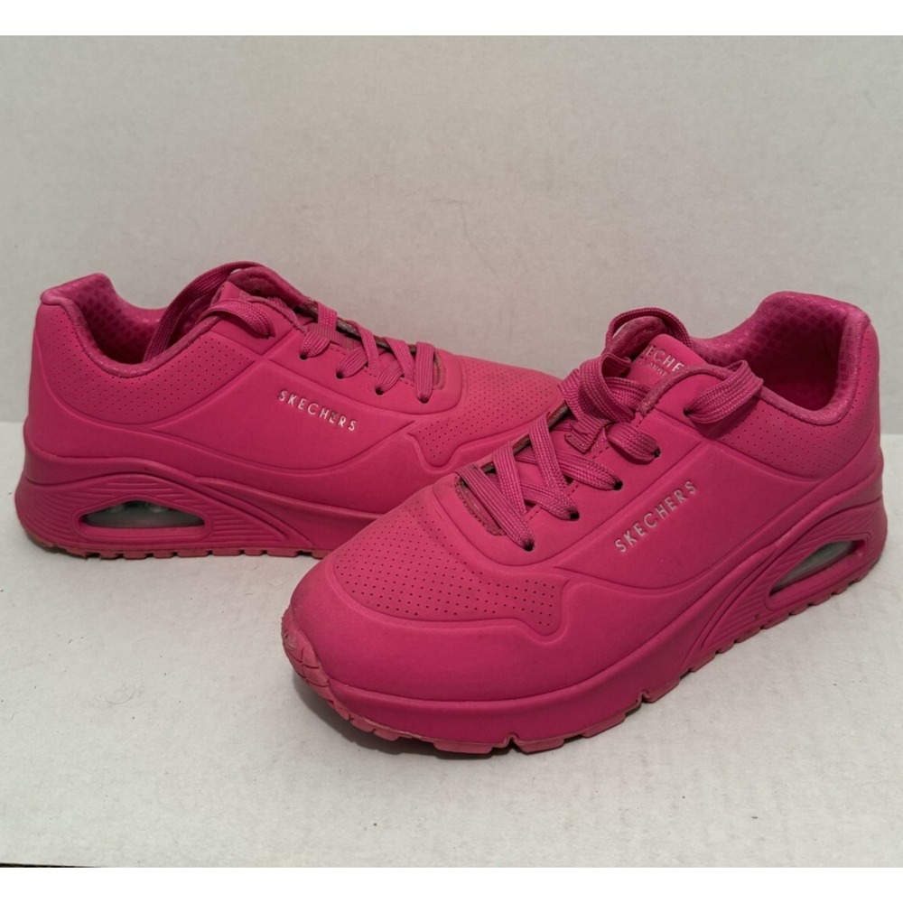 Skechers Shoes Kids 3 Girls Uno Night Shades Athletic Low Sneakers 310525L‎ Pink